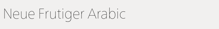 Neue Frutiger Arabic